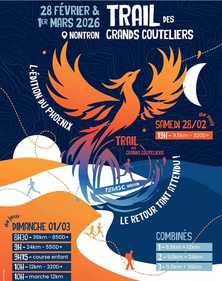 programme complet du trail des grands couteliers de Nontron 2026